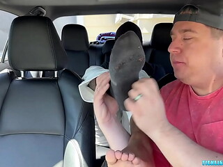 Shy Eddy Goes To A Snyft Ride With Matt To Get Foot Worship
