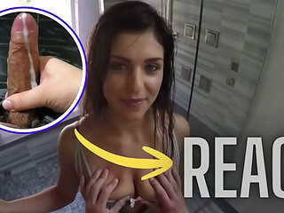 React: POVD - Gorgeous Leah Gotti fucked and facialed after shower