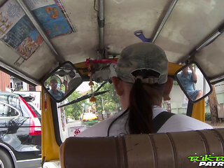 Plump assed hairy thai gets a mean ride