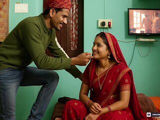 Indian Rajsthani Village Stepsister Hot Romantic With Kiss By -wife2