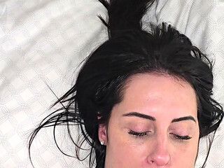 Milf titty fucked and facialised hard!