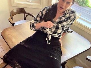 Busty brunette solo masturbation