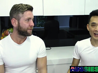 Australian Gay Saint Spreads Legs Wide To Welcome Lawrence Hard Cock