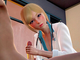 Pantyhose Nurse Rina in 3D Hentai - POV Handjob and Close-Up Titfuck with a No Hands Blowjob Ending - Rule34 Animation