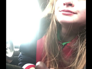 Lesbian bestfriend drools on cock