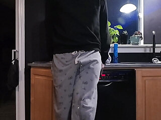 I Pee my PJ's and Cum all over myself just trying to make Coffee