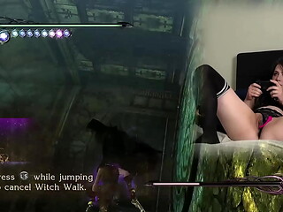 Lovense Connected Gaming! Sexy Bimbo Plays Bayonetta! Episode 3