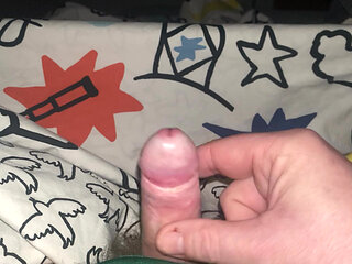 Two fingers handjob for my little noddle with cumshot