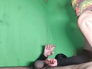I put my cock in my stepaunt's mouth and fucked her pussy.