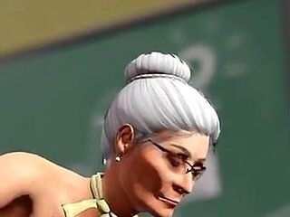 Old teacher horny student