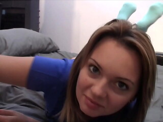 Matylda Busty Girl Fingers Her Pussy for Webcam Followers