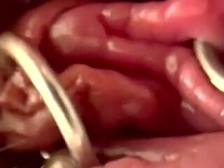 Extreme Close Up Rubbing My Pierced Clit by MakeUp Brush and Huge Orgasm make me completely Wet my Pussy