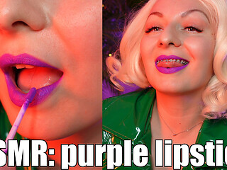 ASMR slowly lipstick tease