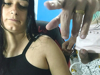 Hot Wife Welcomes Her Pc Technician Neighbor in a Very Provocative Outfit and Lets Him Fuck Her up the Ass!