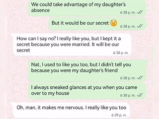 Hot Chat with My Stepdaughter's Best Friend