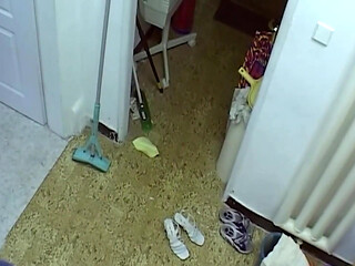 Blonde and Brunette Strip for Steamy Shower Play