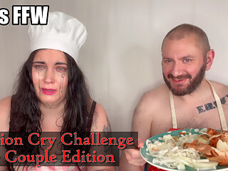 Onion Screaming Challenge Couple Edition - Cum Facial Ending
