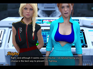 Stranded in Space - Choosing Between the Stepsisters Busty Red Head or the Beuatiful Busty Blonde Virgin