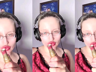 Asmr Sweet Chocolate Eating- Asmr, Eyeglasses, Giantess, Lipstick, Big Lips, Mough, Food, Face Fetish, Long Nails