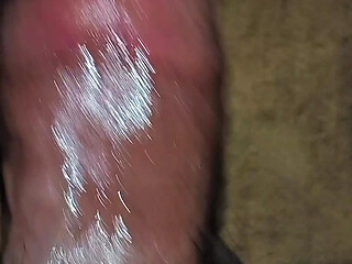Upside down sloppy blowjob and deepthroat until cumshot and try hard stroking frenulum