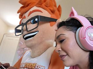 My Cock Spanks Sarah Laces Ass in a Cumshot Gaming Romp!