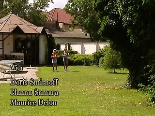 Hot German babes get double-penetrated in steamy DP orgy