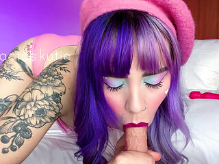 Vday Lipstick Cum + BJ