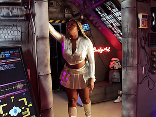 Space Babes ~ Cosmic Seduction in Zero Gravity ~ Ebony Xeinna Rose ~ Interracial Sex