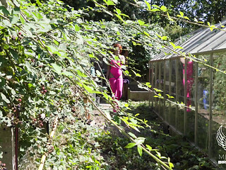 Spicyxmina in the Greenhouse with an Eggplant
