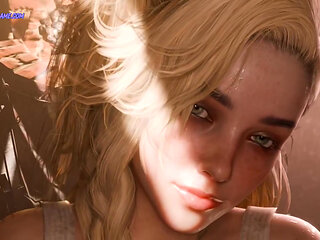 Blonde Teen Emma Birthday Gift - Sex With Cum Inside Her Pussy ( 3D Uncensored )