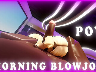 POV HOT Morning Blowjob By BUSTY Brazilian (ROBLOX)
