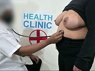 Doctor having fun with patient