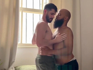 Bearded Stepfather in Hot Hookup with Marcos Crescencio - Interracial