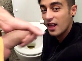 Someone Came, but at the Second Time He Finally Swallows Public Toilet