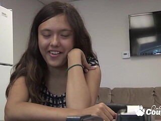 Mia Grand Shoots Her First Porn Scene