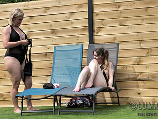 Marie Lumacarie Fucks Dildo Belt Her Girlfriend Cat in Mini