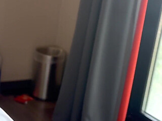 POV Amateur Threesome in Hotel Room with Malen Ibiza