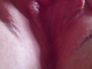Real Clit Orgasm with Pussy Pulsating Contractions. Butterfly Pussy with Long Meaty Lips