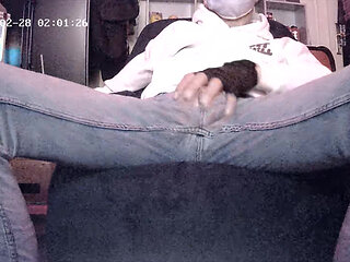 Daddy is getting started for the night