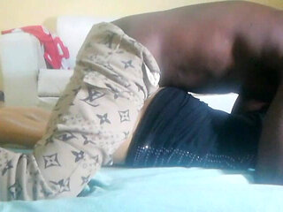 American Girl Getting Fucked by a Black Guy in Her Studio