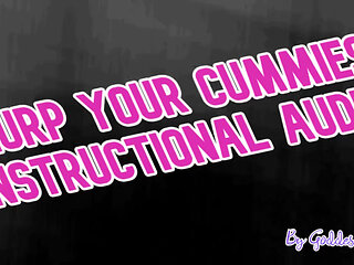 Slurp Your Cummies Instructional Audio by Goddess Lana