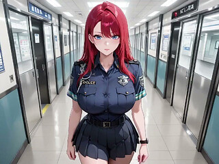 Office Uniform Too Tight, Elevator Door Squeezes Her Waist!