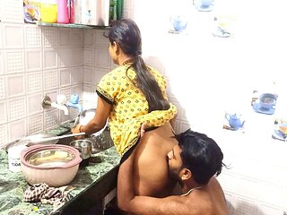 Indian Girl Has Hard Sex in Kitchen Mumbai