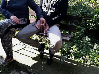 My Stepmom Takes My Dick Outside for Public Fun