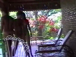 Brunette MILF Gives Sloppy Outdoor Blowjob to Stud