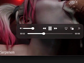 Harley Quinn Sucks on Transgender Balls with Trans Cum Still in Her Mouth