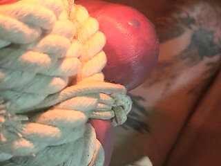 Goode Girl Flogging Balls by Candle Light POV