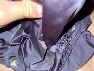 Soiled satin panties