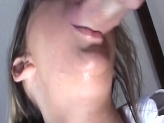 Mature Blonde MILF Takes Deepthroat and Massive Facial