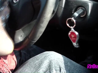 In the Car Playing with My Husband